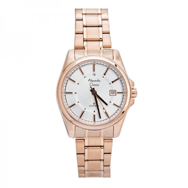 Alexandre Christie AC 8502 Rosegold White Lady LDBRGSL